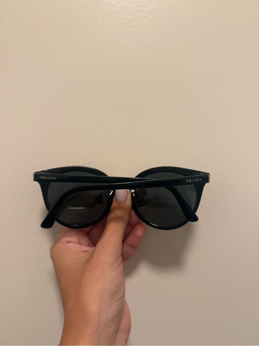 Prada Black Men's Sunglasses Glossy Black Frame